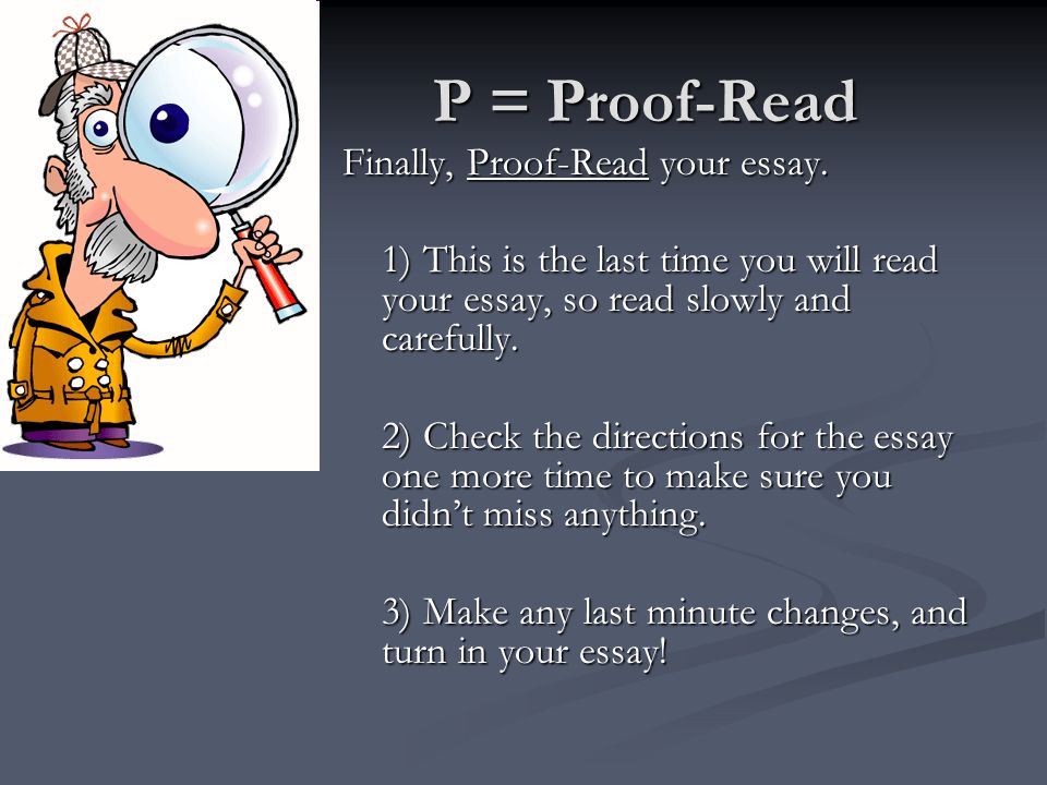 How To Proofread An Essay