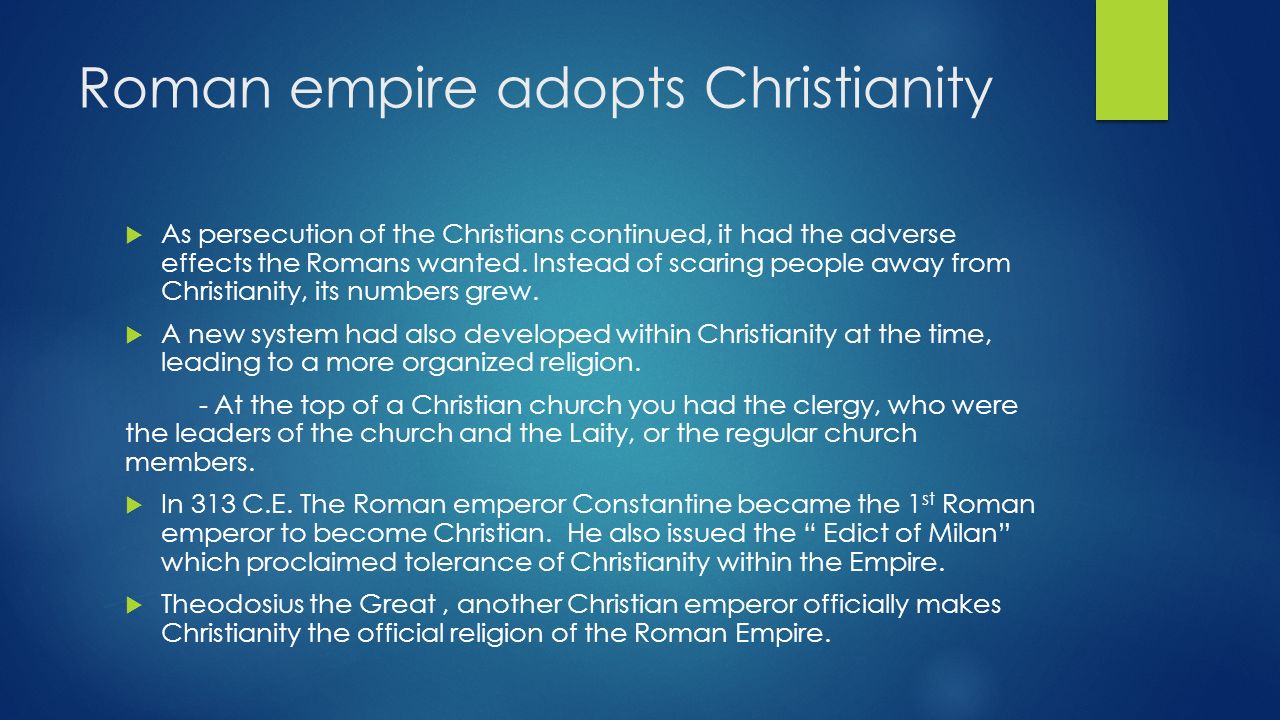 Who is the leader of Christianity?