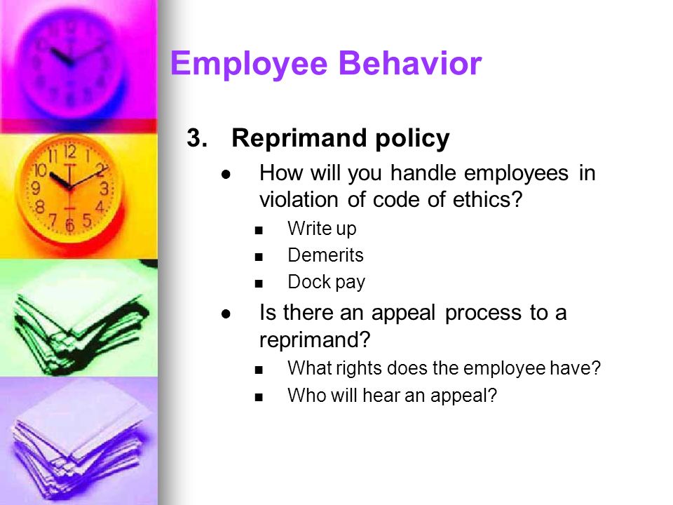 employee write up policy