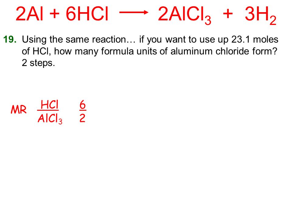 Ob Intro To Stoichiometry Using Ratios Of Balanced Reactions 26 2al