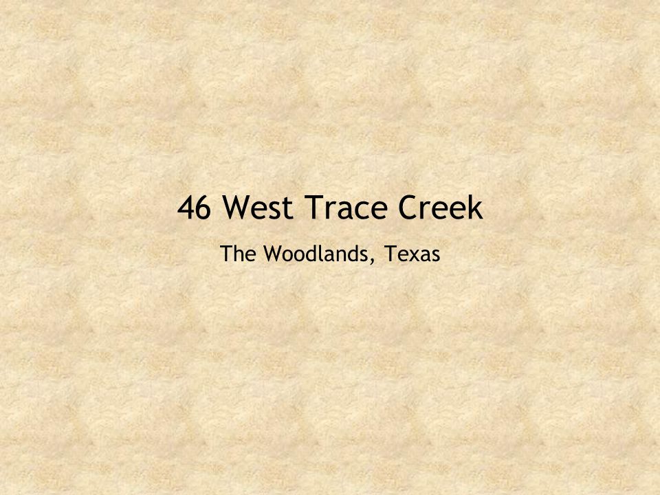 46 West Trace Creek The Woodlands, Texas