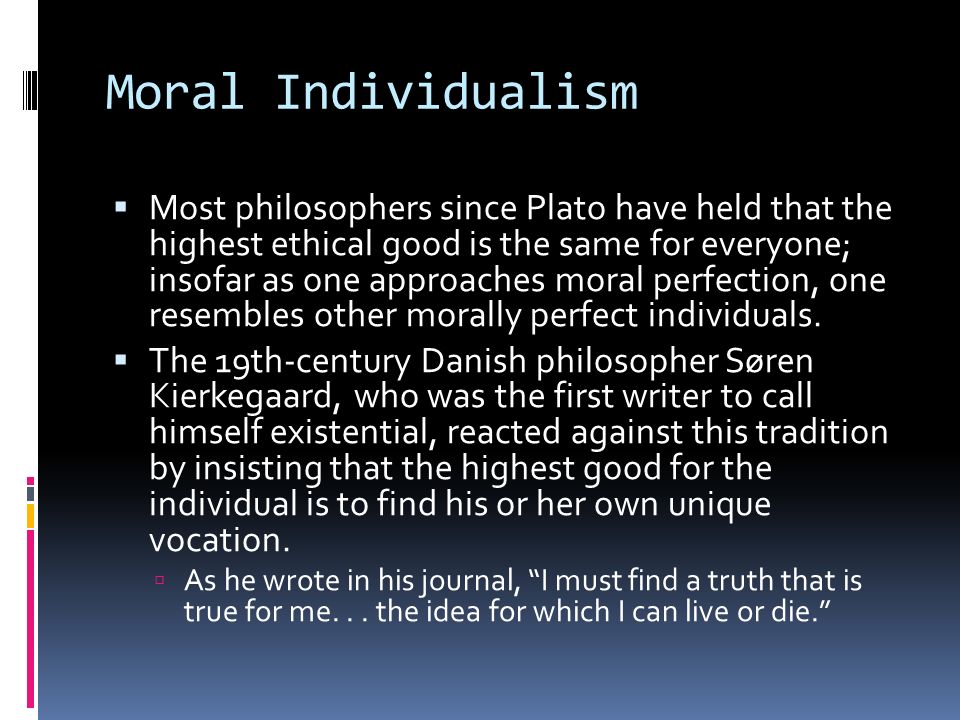existentialism and moral individualism essay existentialism and moral individualism essay