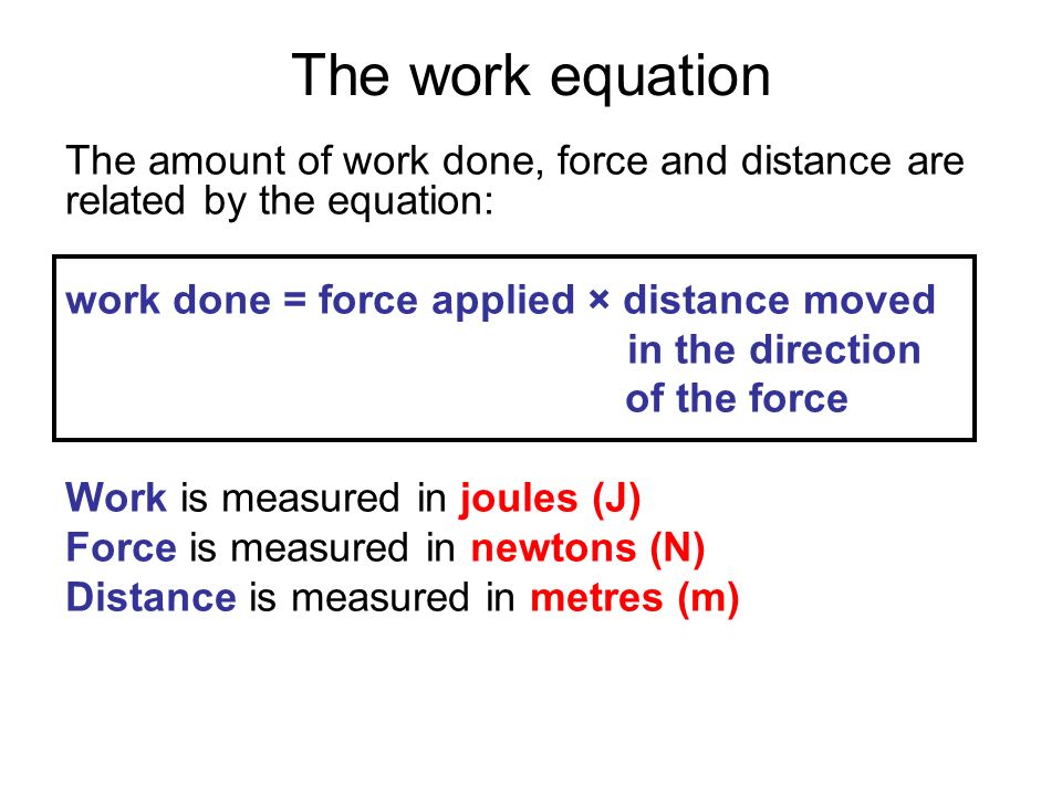 Equation For Work In Physics Jennarocca Edexcel Igcse Physics 4 3 Work And Power