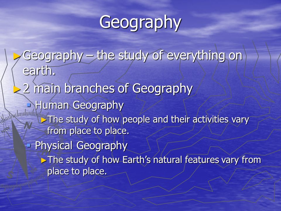 branches of geography branches of geography
