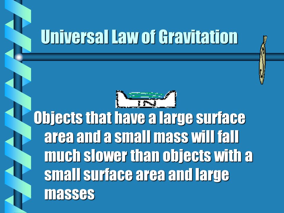  The acceleration due to gravity may be affected by the air resistance of the falling object.