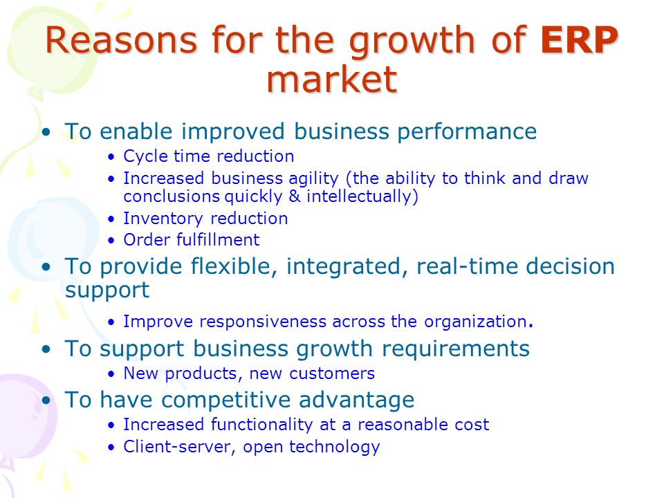 Image result for Reasons for the growth of ERP market