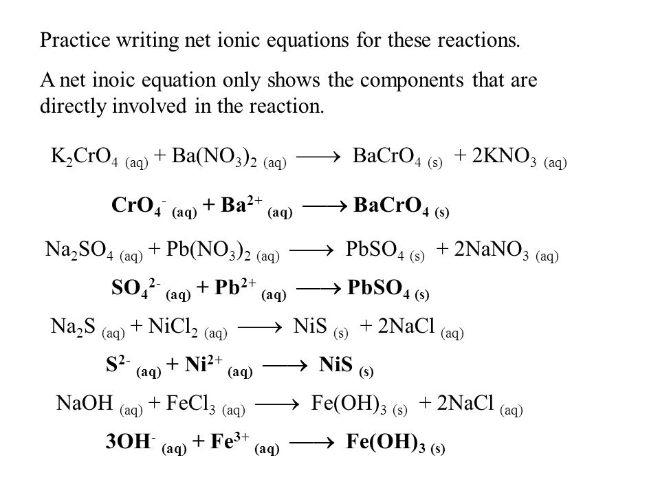 Total Ionic Equation Calculator Talkchannels Steps For Solving Stoichiometric Problems Involving Solution Step 80 Writing Net Ionic Equations 1 Write The Balanced Equation Molecular