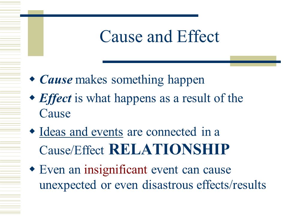 Topics For Cause And Effects Essays