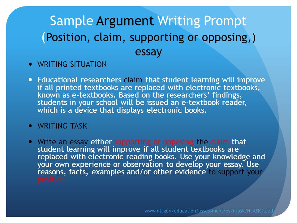 Research Argument Essay