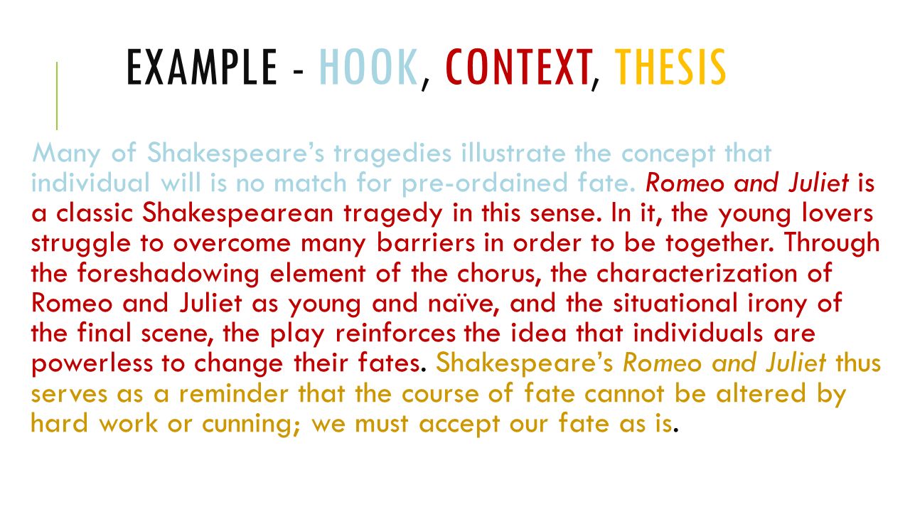 Romeo And Juliet Essay Examples