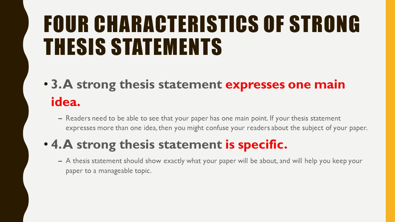 Working Thesis Statement