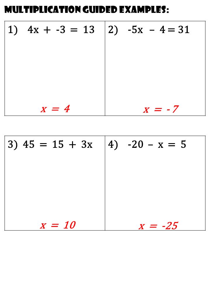 Solving Two Step Equations Examples Talkchannels Today S Lesson What Two Step Equations Why To Solve Both