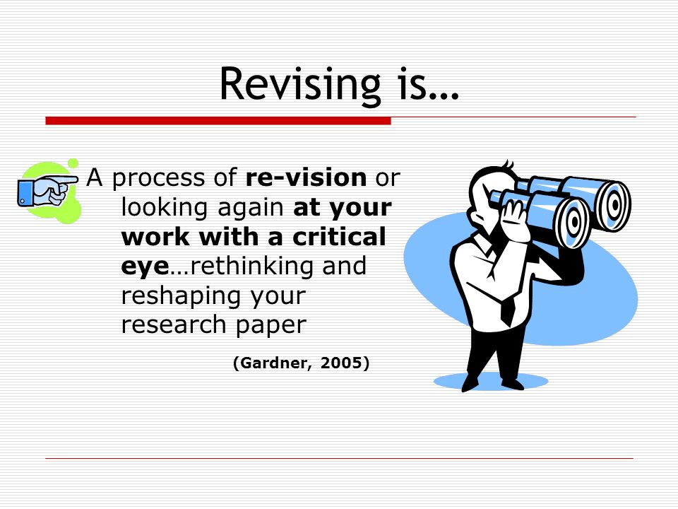 revising and editing a research paper revising and editing a research paper
