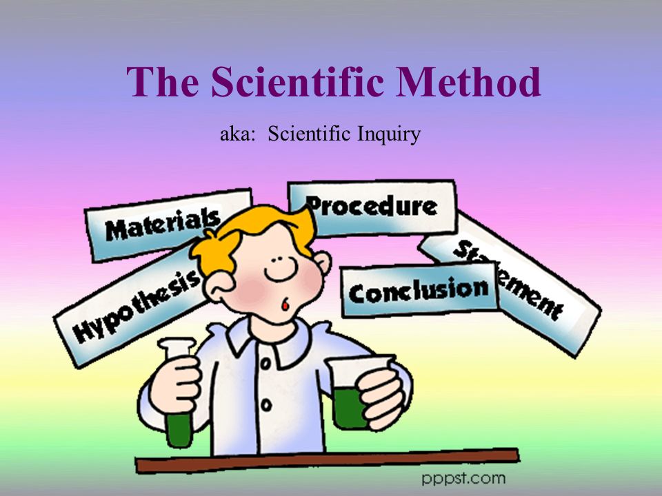 The Scientific Method aka: Scientific Inquiry