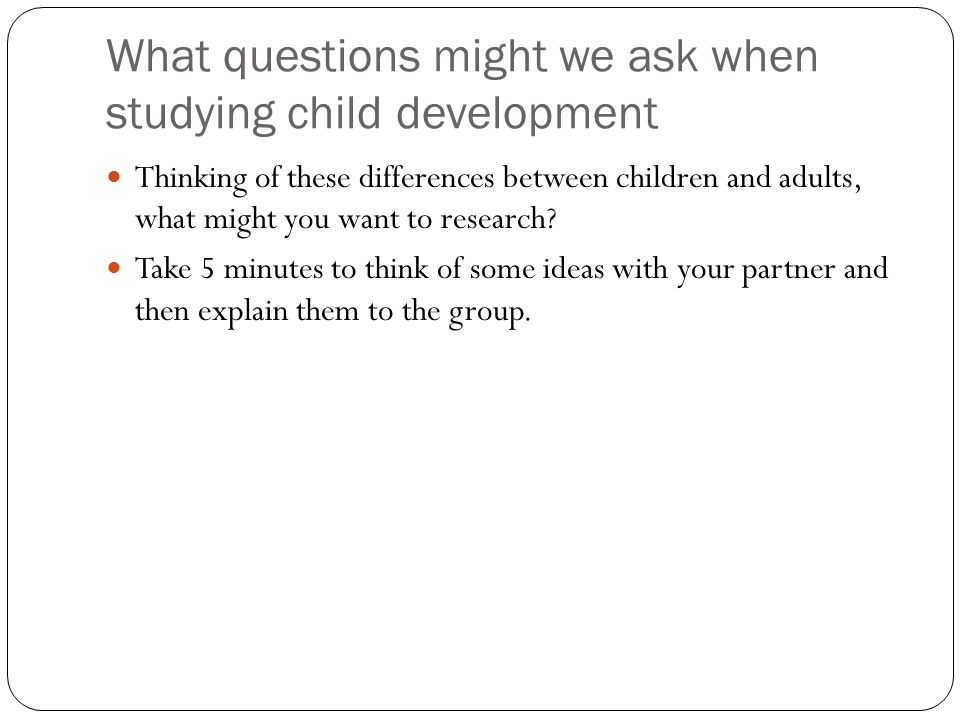 an overview of child development an overview of child development