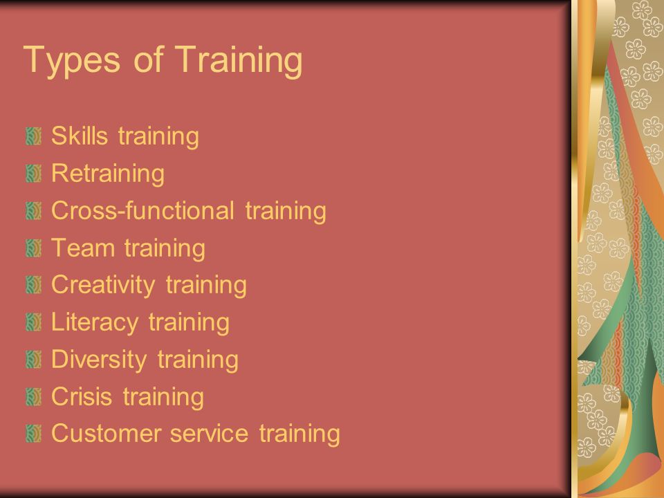 types of customer service training
