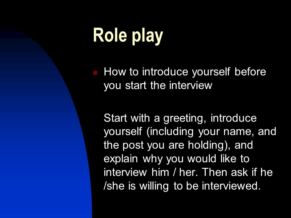 how to be interviewed