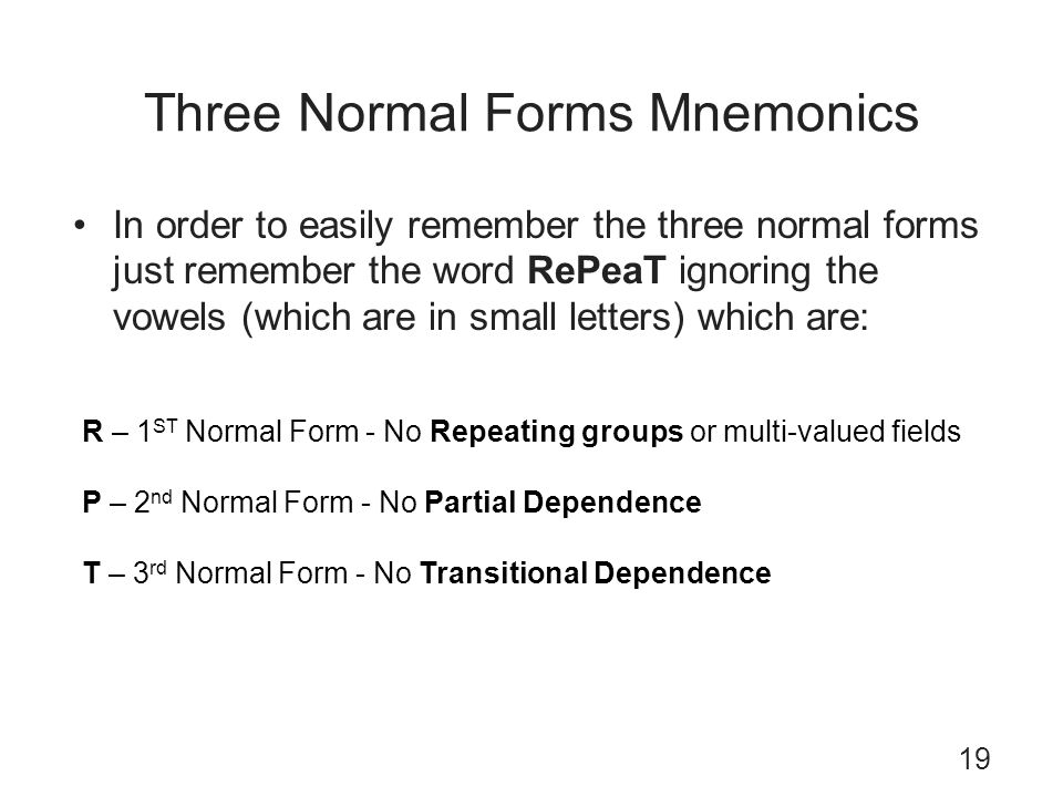 concepts of database management seventh edition chapter 5 database 3 normalization form
