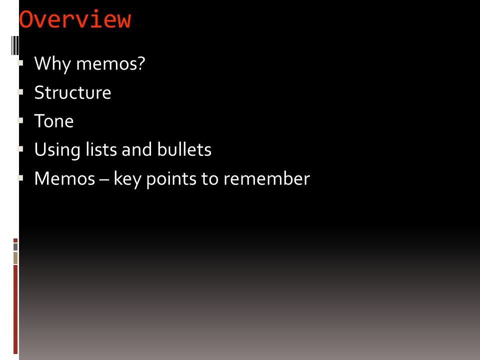 why are memos used