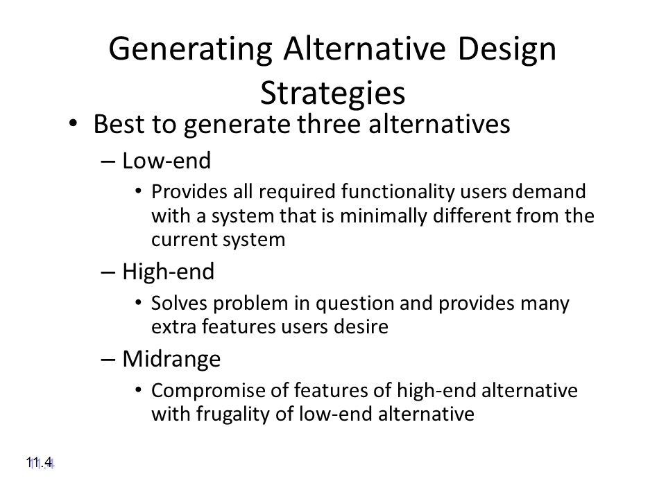 generating alternative strategies generating alternative strategies