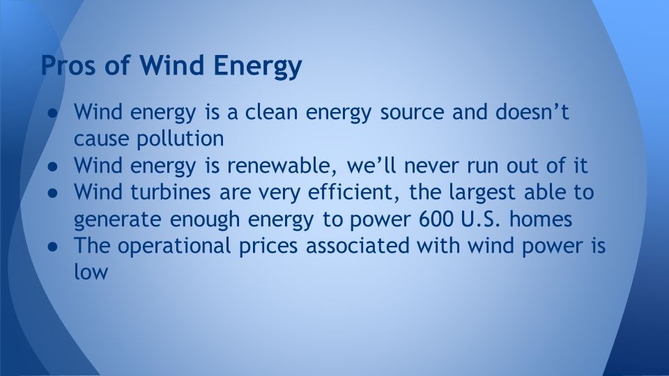 Advantages and disadvantages of wind energy essay