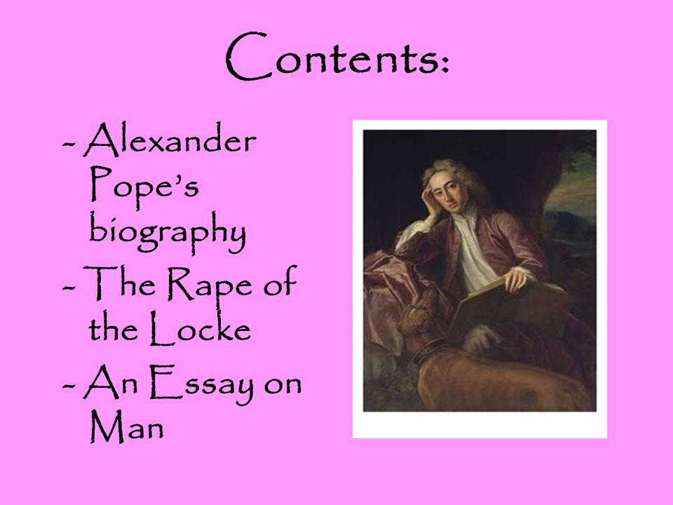 Popes essay on man