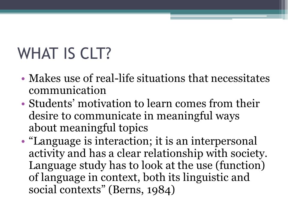what is clt