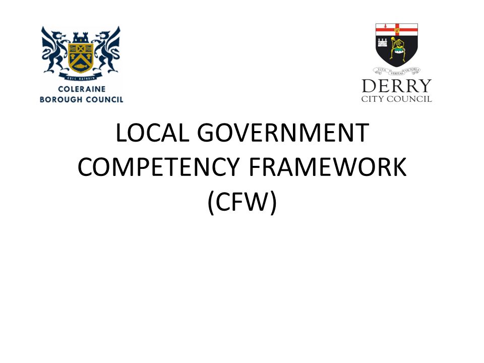 local government competency framework cfw objectives for this how works