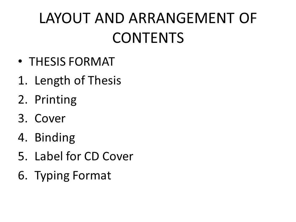 Dissertation Copyright Page Contents