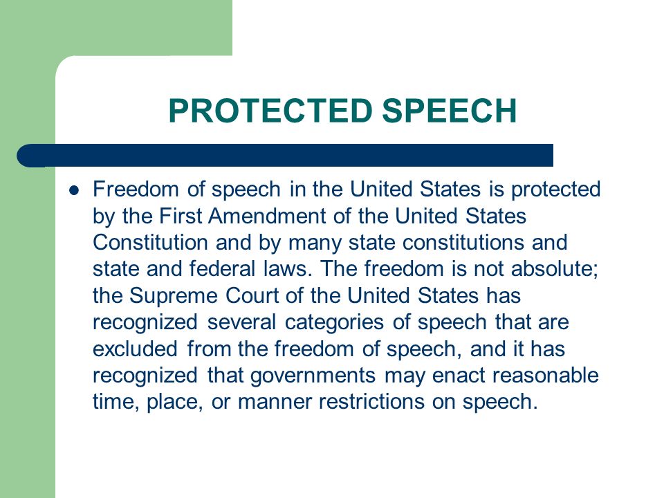 protecting freedom of speech protecting freedom of speech