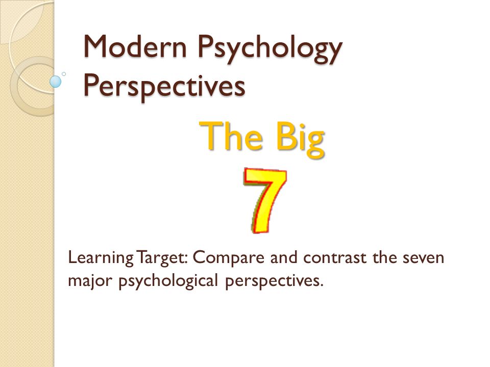 seven psychological perspective seven psychological perspective