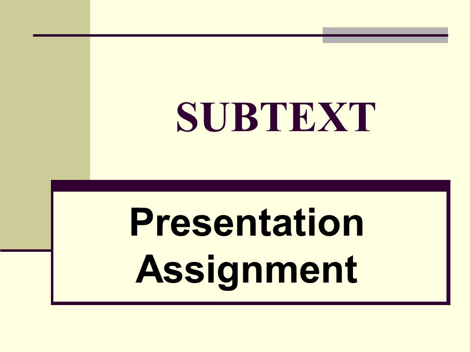 5 minute presentation