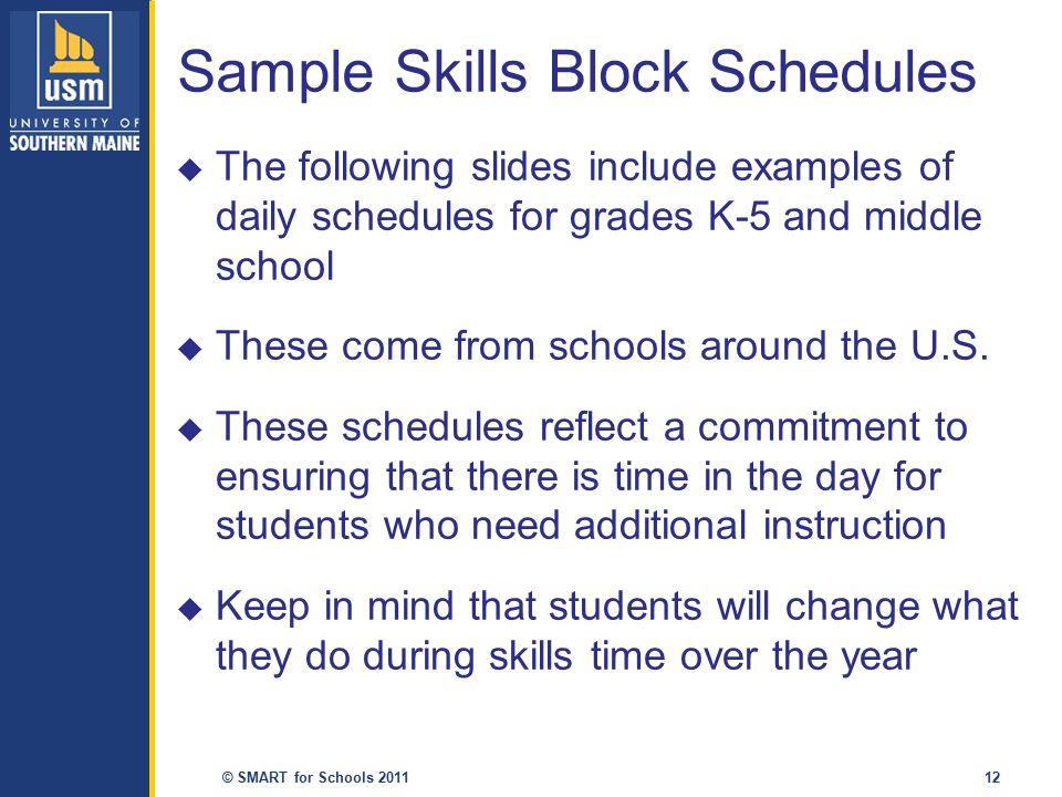 middle school block schedule template