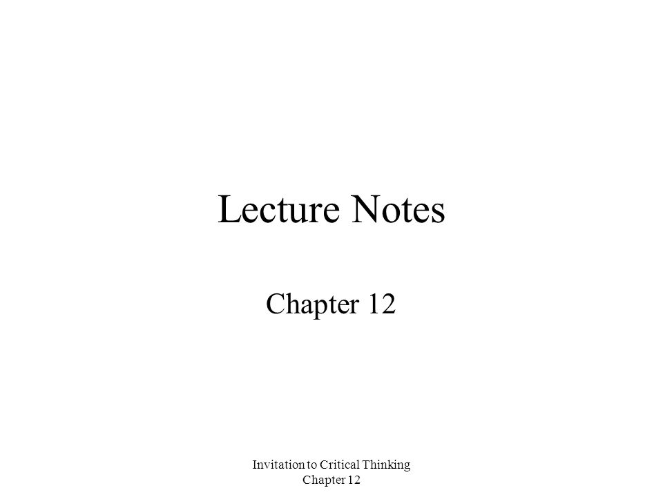 logic and critical thinking notes Teaching high school students applied logical reasoning iip - 2 keywords: reasoning, applied logic, critical thinking, computation, information technology, education introduction “for we let our young men and women go. logic and critical thinking notes Teaching high school students applied logical reasoning iip - 2 keywords: reasoning, applied logic, critical thinking, computation, information technology, education introduction “for we let our young men and women go.