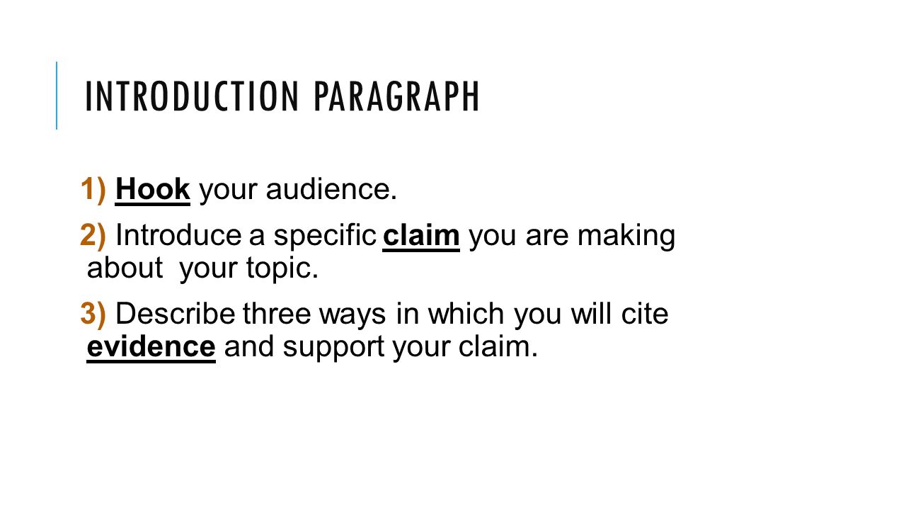 Introduction For Argumentative Essay