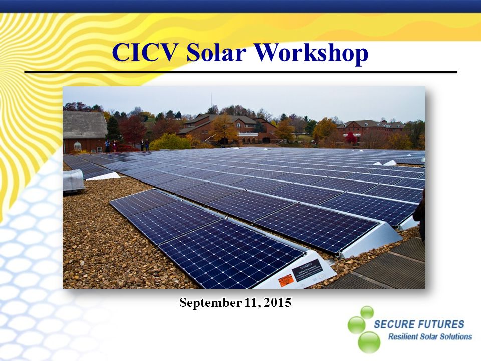 CICV Solar Workshop