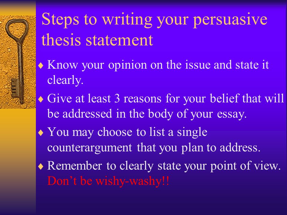 steps on writing a thesis statement Contains the thesis statement crafting a thesis for an expository essay with a great thesis in place, writing your essay will be a. steps on writing a thesis statement Contains the thesis statement crafting a thesis for an expository essay with a great thesis in place, writing your essay will be a.
