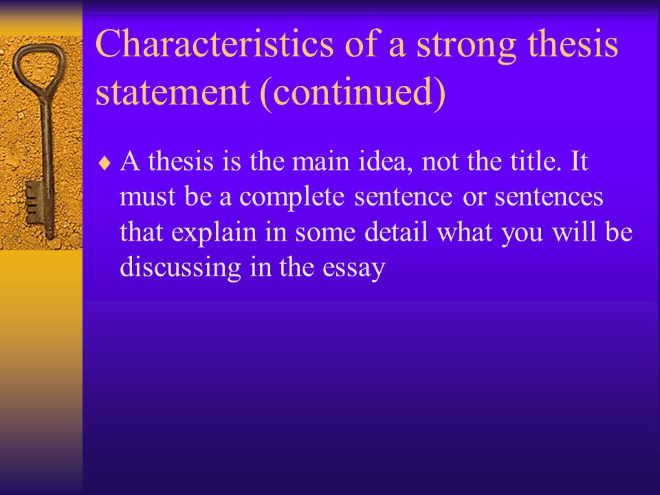 what are some good characteristics of a thesis statement When it is time to write a thesis statement a paper that strays greatly or frequently from the thesis will lose readers qualities of a good thesis statement. what are some good characteristics of a thesis statement When it is time to write a thesis statement a paper that strays greatly or frequently from the thesis will lose readers qualities of a good thesis statement.