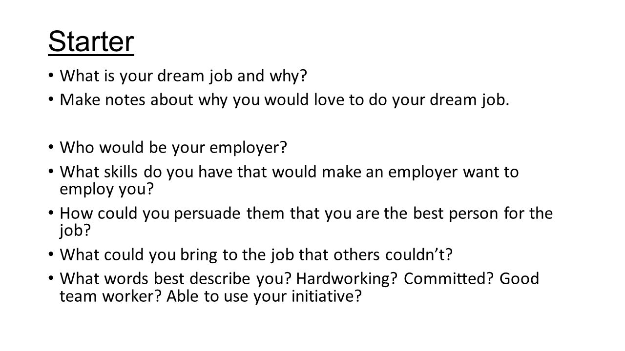 what skills can you bring