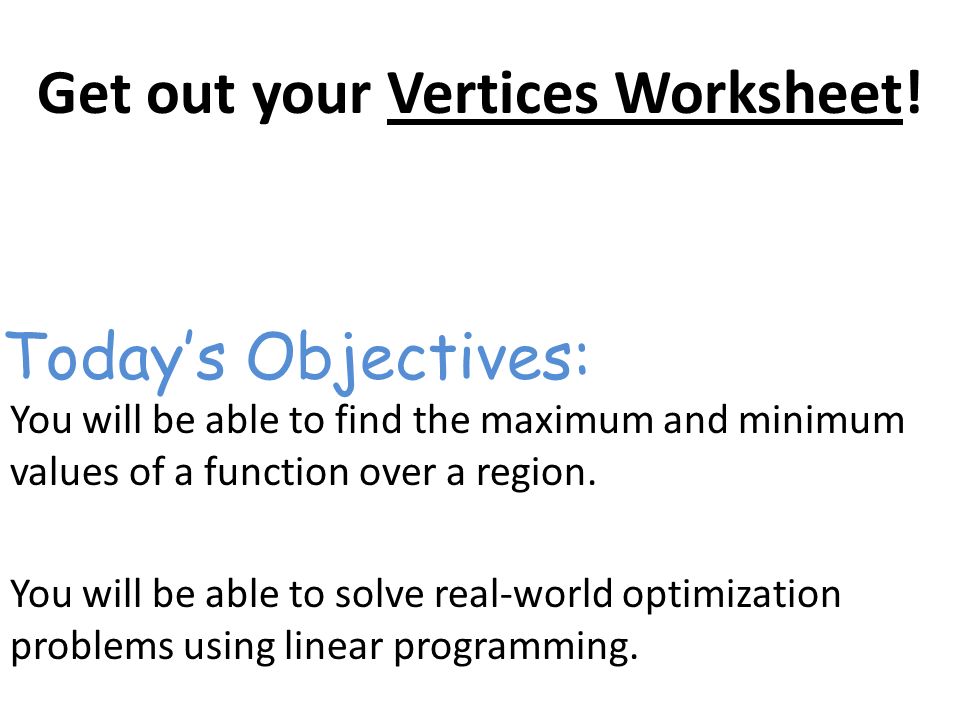 Printables Will Worksheet get out your vertices worksheet you will be able to find the 2 warm up