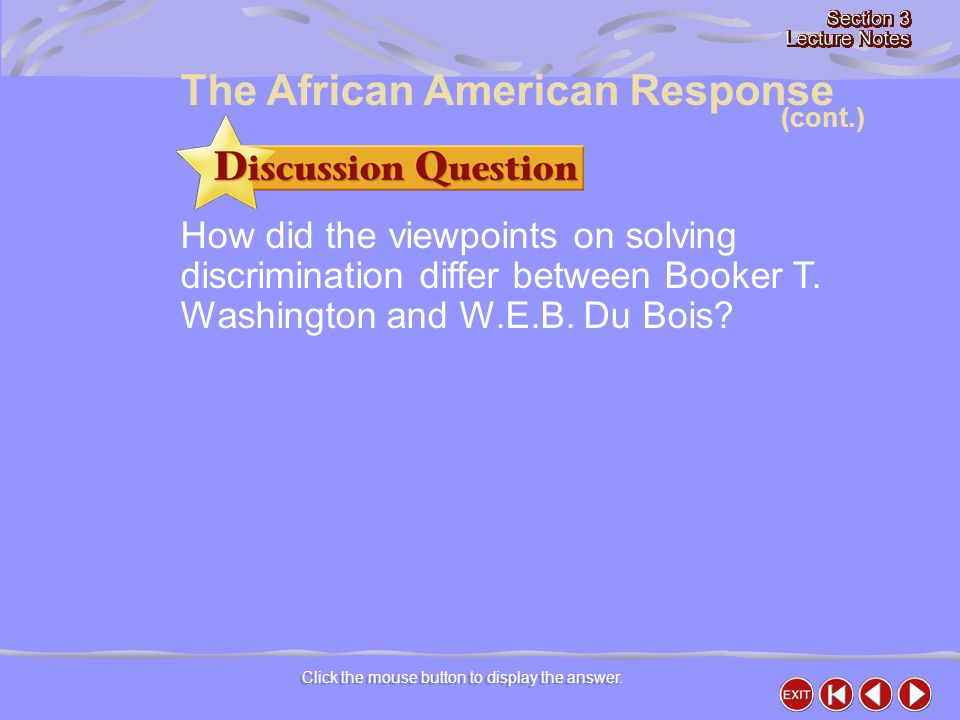 How did the viewpoints on solving discrimination differ between Booker T.