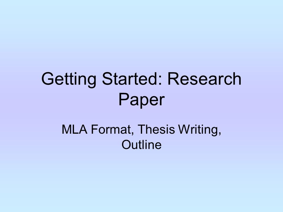 Outline and thesis generators Nail That Paper