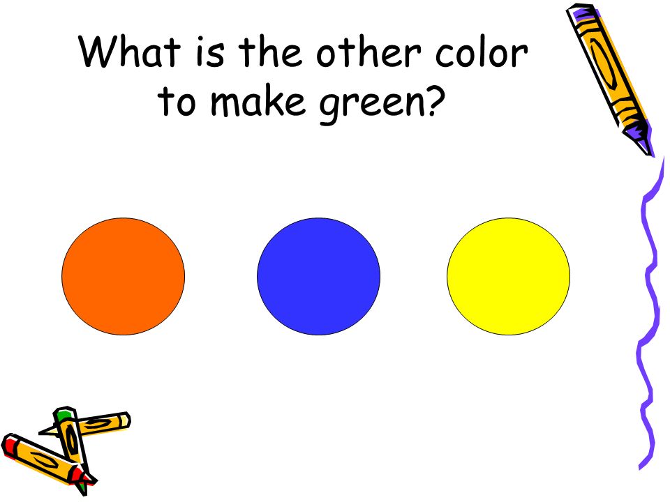 What is the other color to make green