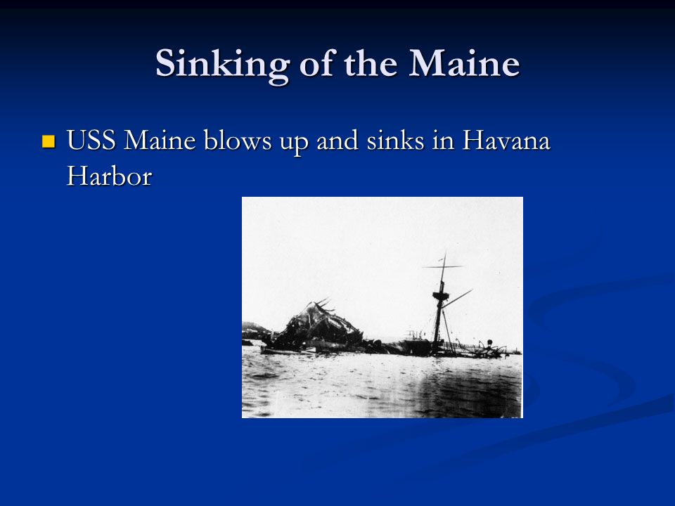 an investigation into the sinking of uss maine The sinking of the uss maine in havana will not influence the president to stop short of a most searching investigation into all facts lusitania sinking. an investigation into the sinking of uss maine The sinking of the uss maine in havana will not influence the president to stop short of a most searching investigation into all facts lusitania sinking.