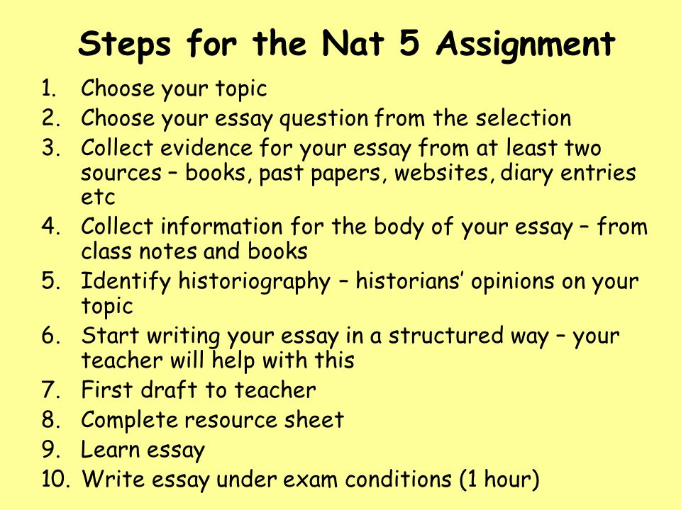 Writing History Essays