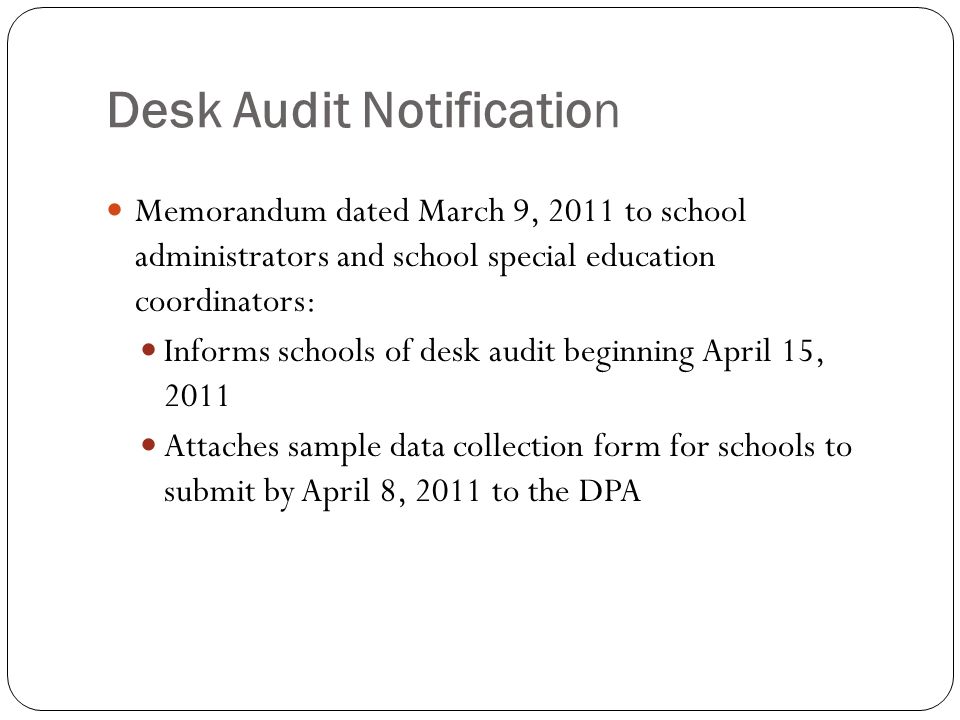 Indicators 11 And 13 Bureau Of Indian Education Division 7 Desk Audit Notification