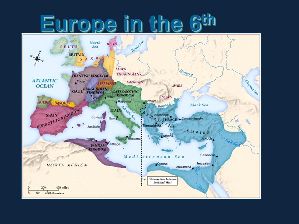 Europe in the 6 th century