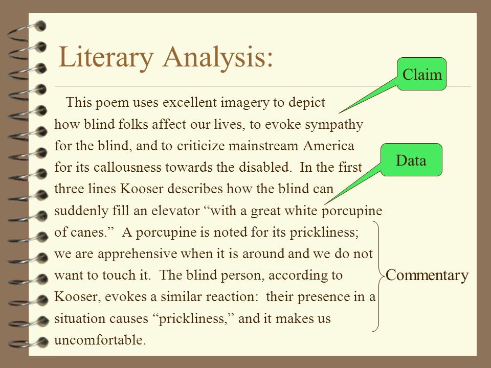 a literary analysis of the poem a literary analysis of the poem