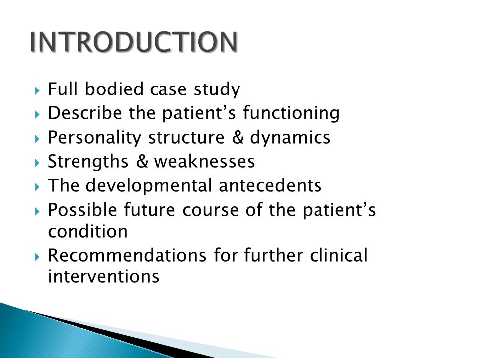 personality case study personality case study