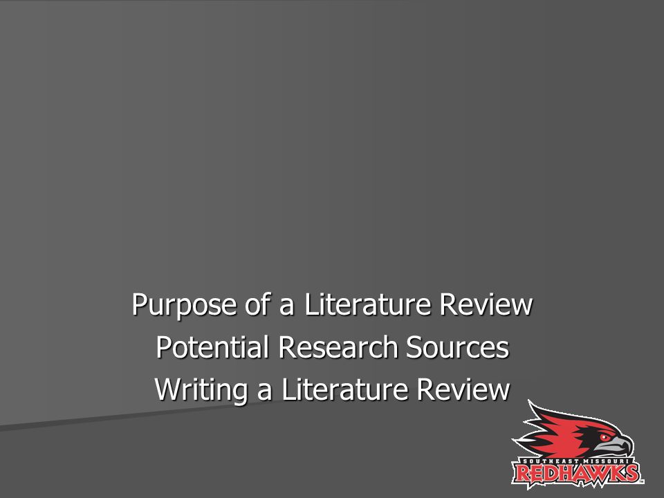Research topics for literature review